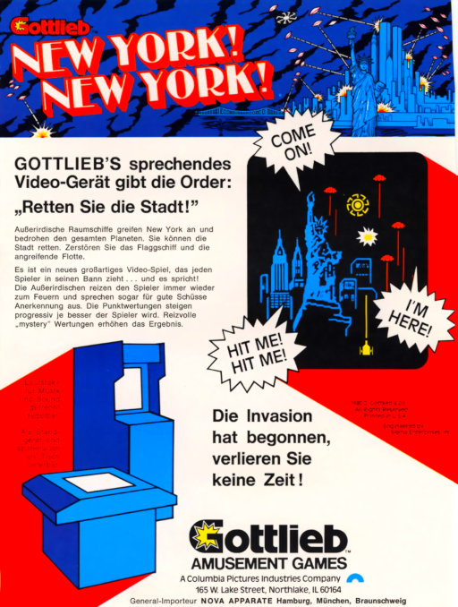 New York New York Game Cover